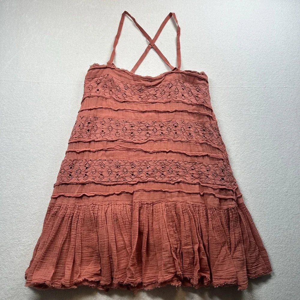 Free People Shailee Slip Dress Size S Satin Boho Midi Cowl Neck Slip Dress‎
